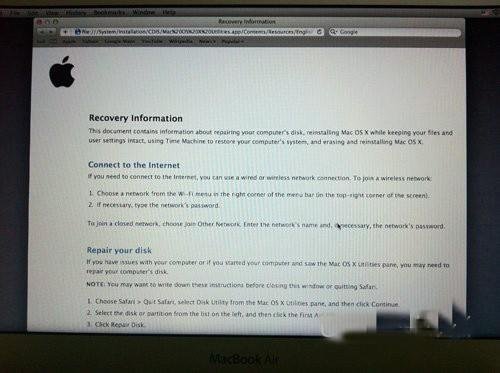 如何重装Mac OS X Lion系统?