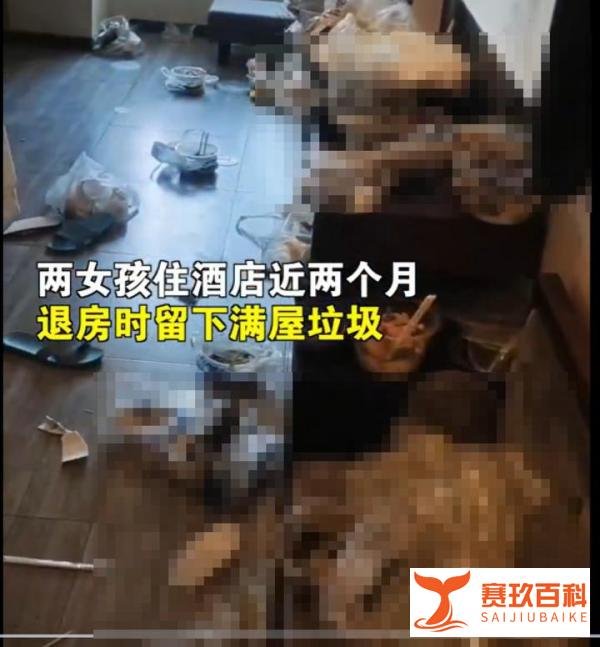 两女孩酒店退房留满屋垃圾已长蛆，有病就要治。