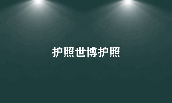 护照世博护照