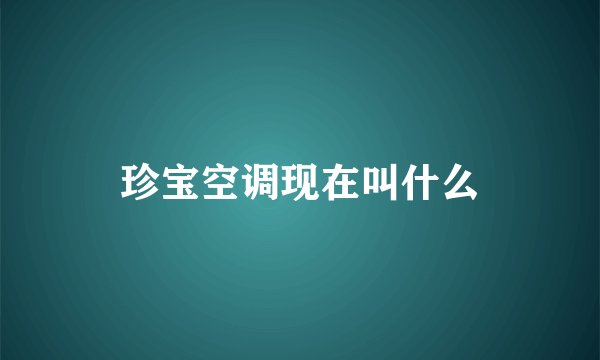 珍宝空调现在叫什么