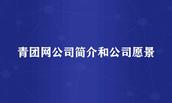 青团网公司简介和公司愿景