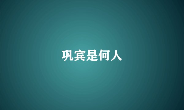 巩宾是何人