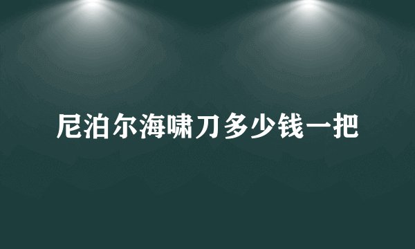尼泊尔海啸刀多少钱一把
