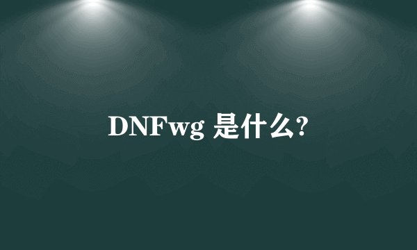 DNFwg 是什么?