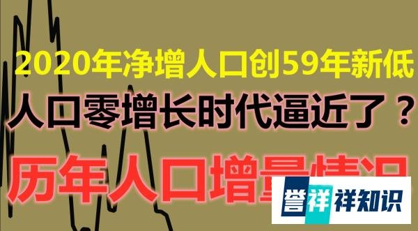 2020年净增人口创59年新低！人口零增长时代逼近了？历年人口增量情况-中国统计年鉴2021