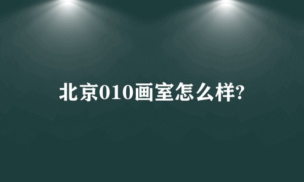 北京010画室怎么样?