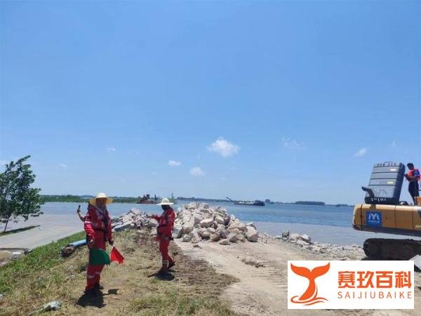 抢险洞庭湖：打桩船在溃口处植入钢板拦截洪流，司机通宵守候卸下一车砂石
