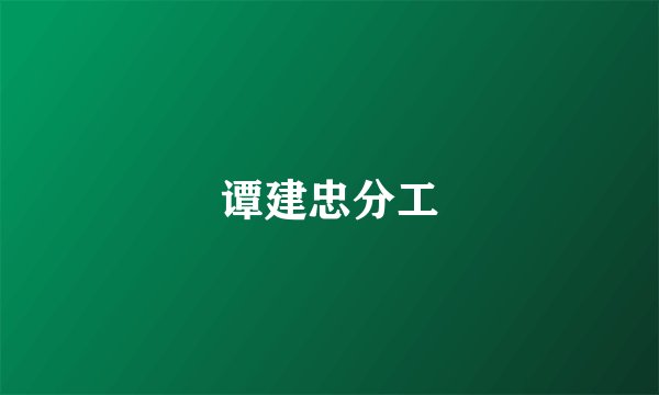 谭建忠分工