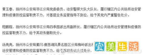 扬州市卫健委主任等12人被处理 这是咋情况?