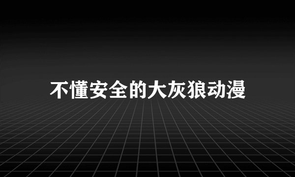 不懂安全的大灰狼动漫