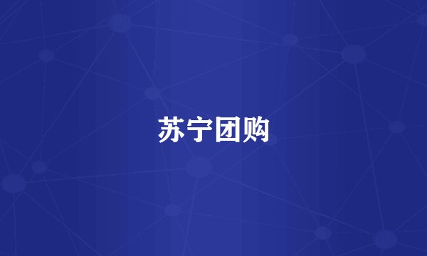 苏宁团购