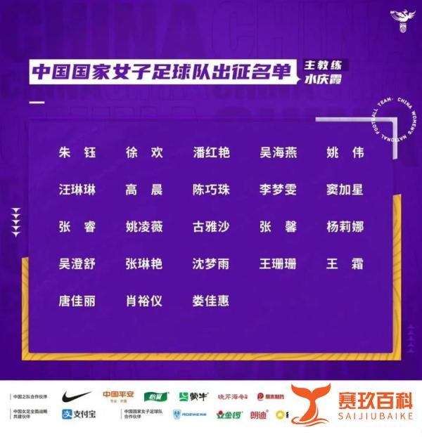 女足世界杯，中国队23人大名单公布！赛程→