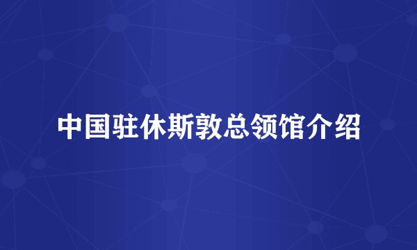中国驻休斯敦总领馆介绍