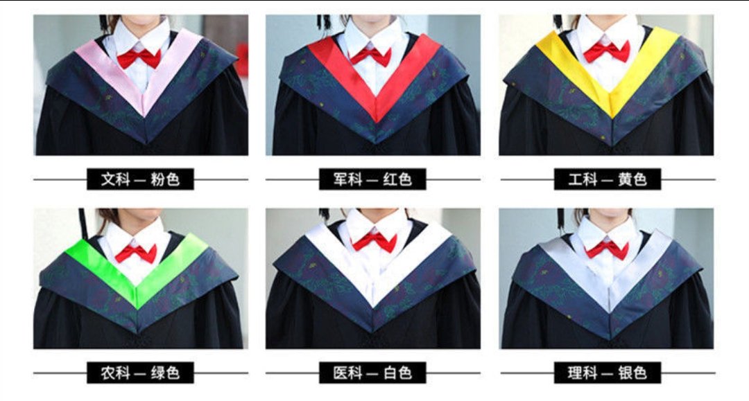 学位领子是什么颜色的？