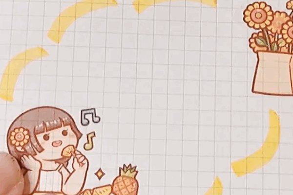 怎么自制小麻薯贴纸玫瑰公主