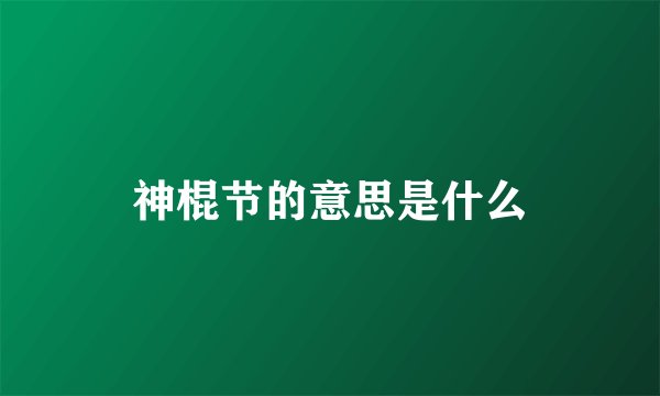 神棍节的意思是什么