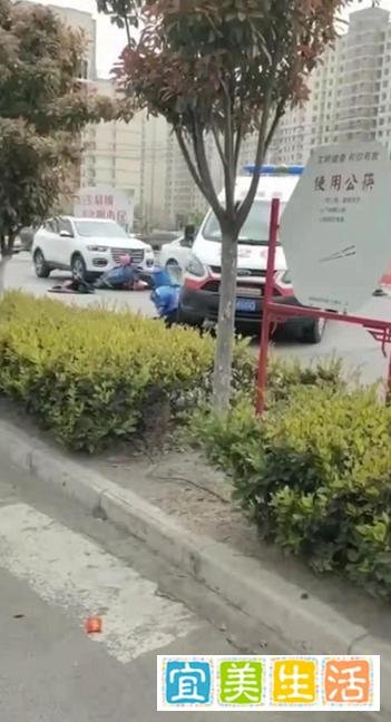 一外卖员发生事故后遭急救车再次碾压，疑出现疑骨头断裂声