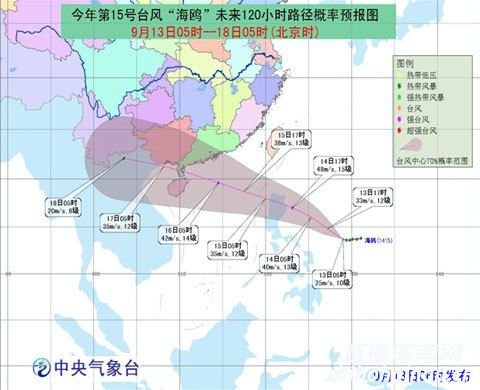 9615号台风的特点分析