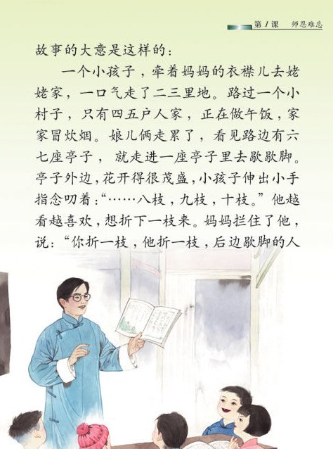 刘绍棠的《师恩难忘》的主要内容