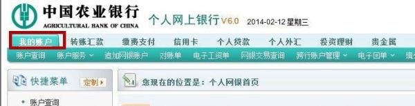 农行网上银行怎么查询余额