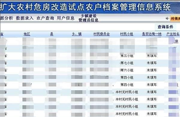 全国农村危房改造系统登录/登陆地址和使用方法