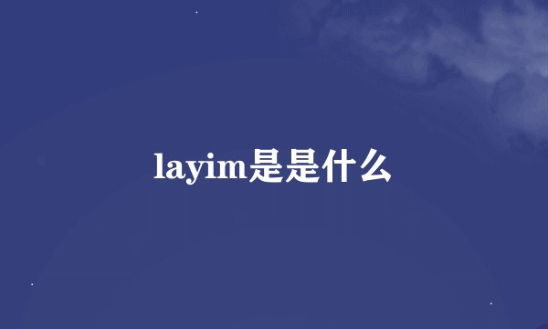 layim是是什么