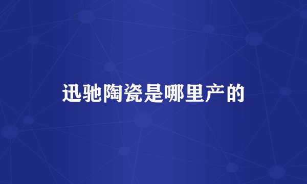 迅驰陶瓷是哪里产的