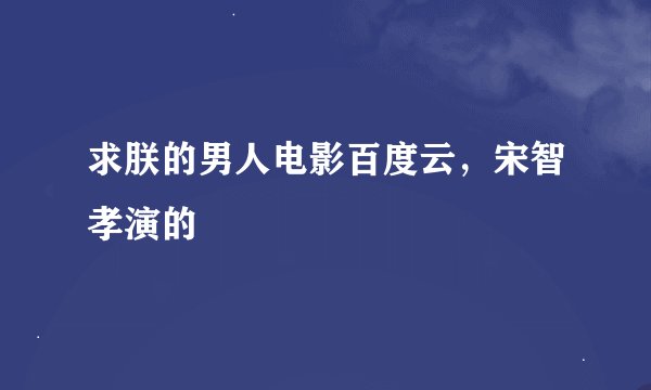 求朕的男人电影百度云，宋智孝演的