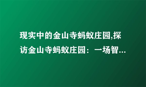 现实中的金山寺蚂蚁庄园,探访金山寺蚂蚁庄园：一场智慧与科技的盛宴