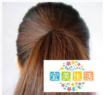 韩式包包头的扎法