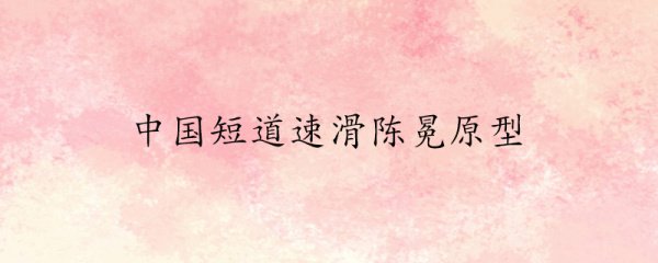 中国短道速滑陈冕原型