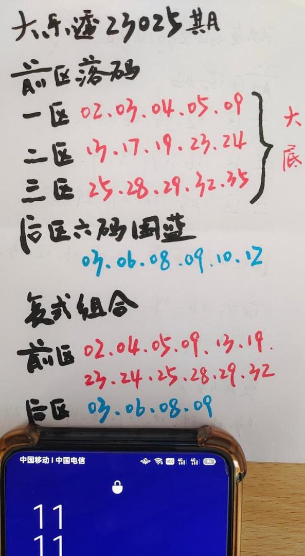大乐透23025期