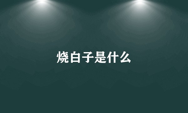 烧白子是什么