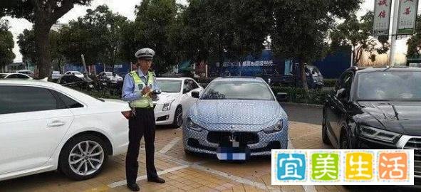 火了！玛莎拉蒂全身贴“LV”标，交警：我不管它是什么都要拿下来!
