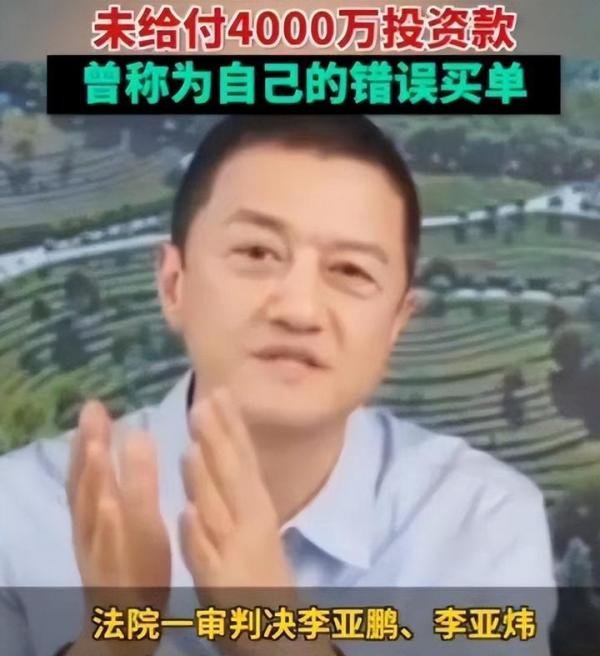 李亚鹏被限制高消费：有钱不给就应该强制执行