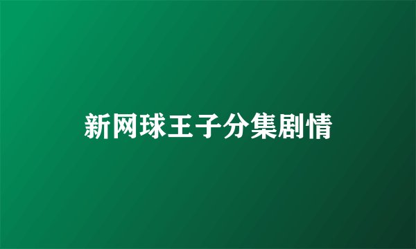 新网球王子分集剧情