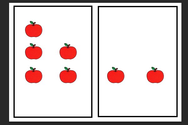 两个小朋友分苹果，有几种分法？