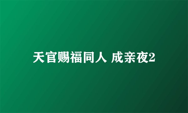 天官赐福同人 成亲夜2