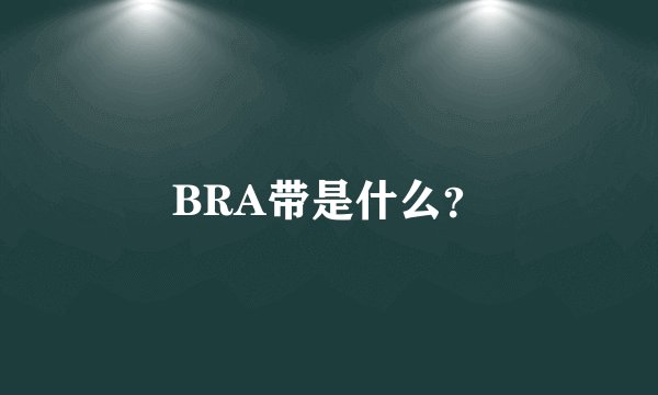 BRA带是什么？
