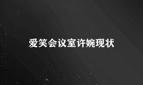 爱笑会议室许婉现状