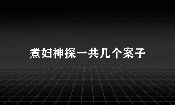 煮妇神探一共几个案子
