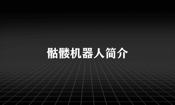骷髅机器人简介