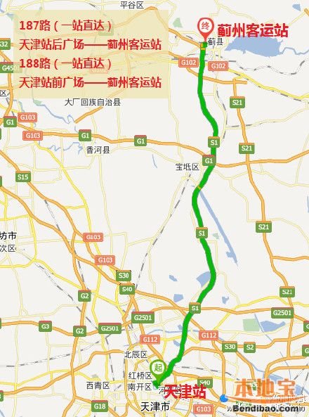 天津到蓟县最快的方法