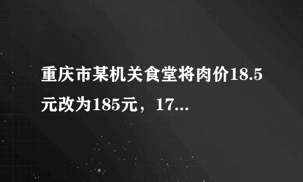 重庆市某机关食堂将肉价18.5元改为185元，176斤菜报账变成1776斤，涉嫌什么犯罪？会受何处罚？