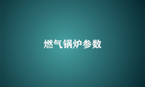 燃气锅炉参数