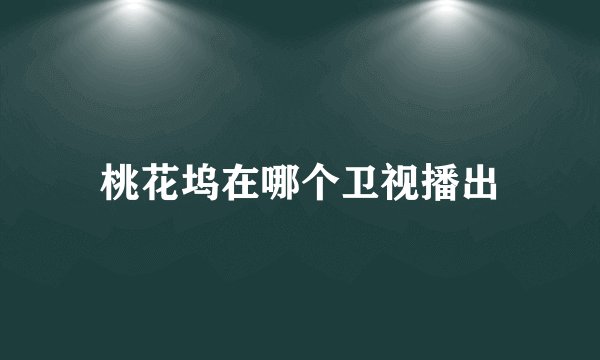 桃花坞在哪个卫视播出