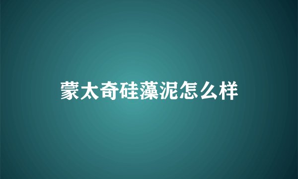 蒙太奇硅藻泥怎么样