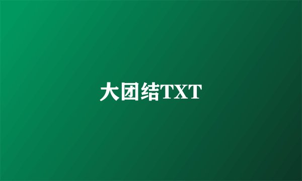 大团结TXT