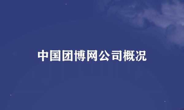中国团博网公司概况