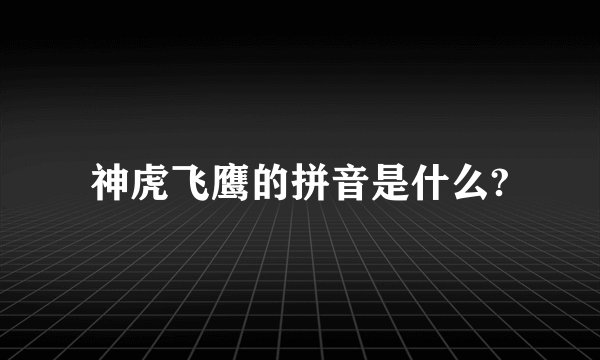 神虎飞鹰的拼音是什么?